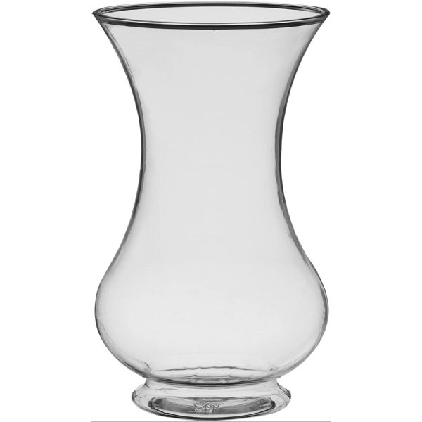 Red Barrel Studio® Pedestal Glass Vase, 8 1/2" Glass Table Vase
